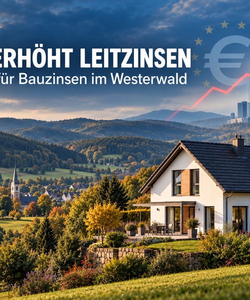EZB erhöht Leitzinsen erneut: Was die Entscheidung vom 10. September 2026 für Bauzinsen und Käufer im Westerwald bedeutet